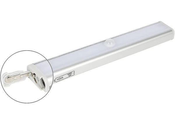 Lumină autoadezivă pentru șine de dulap