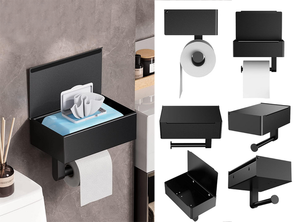 Bēniņu tualetes papīra turētājs bēniņu wc plaukts tērauds