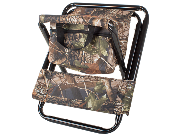Krzesło wędkarskie z oparciem i torbą turystyczne
