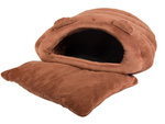 Plush bed cocoon for dog cat soft pillow bedding fluffy