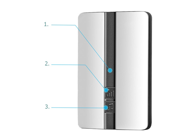 Wireless battery-free waterproof bell 150