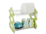 Dishwasher drying rack double-decker