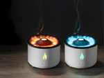 Humidificador de aire led difusor rgb volcán fragancia niebla fuego explosión