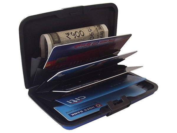 Card case documents aluminium wallet