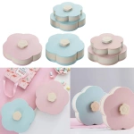 Organizador giratorio 2 en 1 para joyas de caramelo con soporte para teléfono
