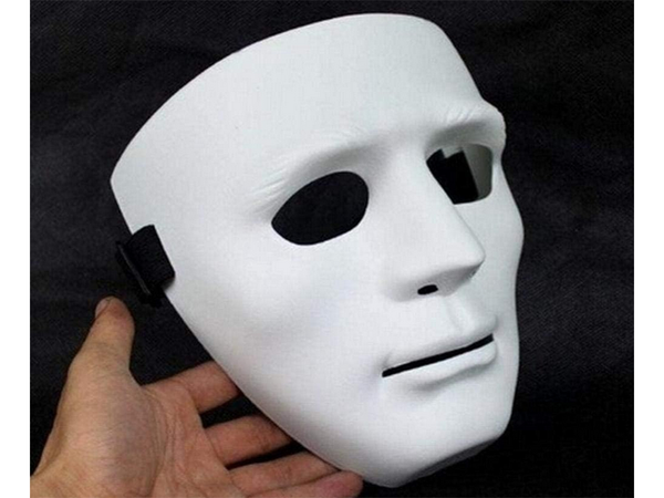 Biela maska na halloween myers horor party