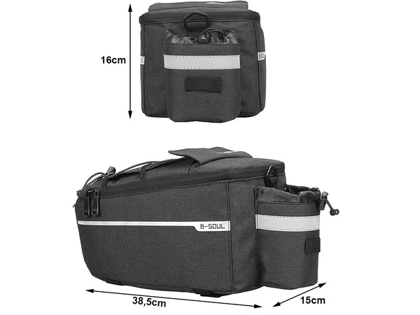 Thermal bicycle bag for carrier pannier