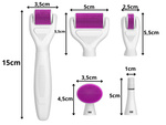 Derma roller do mezoterapii mikroigłowej wałek twarz szyja ciało zestaw 6w1