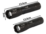 Taktische taschenlampe bailong zoom cree led q3 uv test