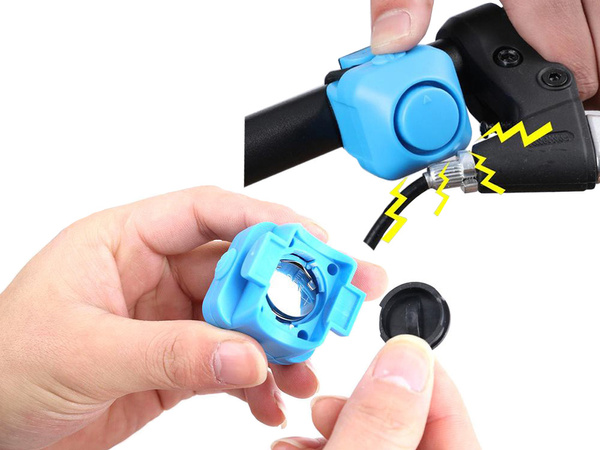 Velosipēdu zvana elektroniskais zvans skaļš 130 db velosipēdu trauksmes sirēna