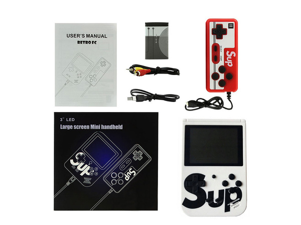 Retro mini prenosná konzola 400 hier 3.0 tv herný box hry diaľkové ovládanie podložka