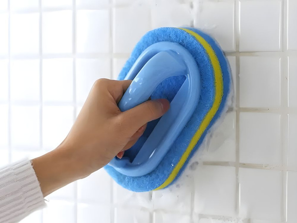 Escobilla esponja de limpieza con asa baño cocina universal