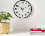 Wanduhr gross berührungslos leise 30 cm runder sekundenzeiger