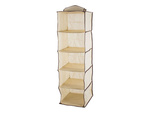 Wardrobe organiser hanging shelf with 5 shelves 100cm
