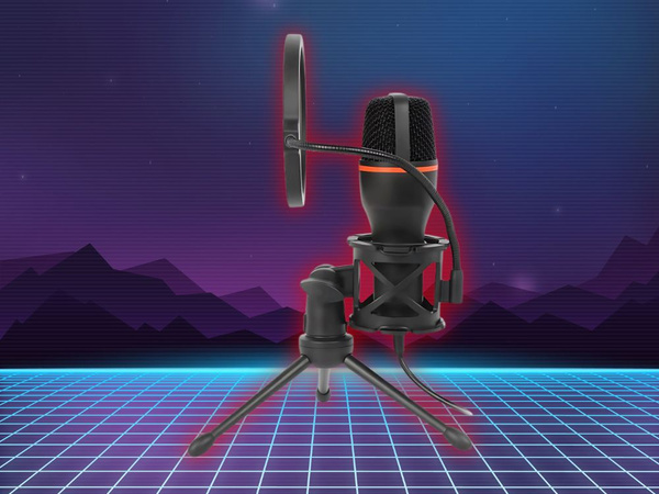 Studio microphone usb rgb tripod for computer stream gaming cardioid