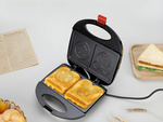 Tostadora de sándwiches con sonrisas antideslizante 750 w antiahoguantes
