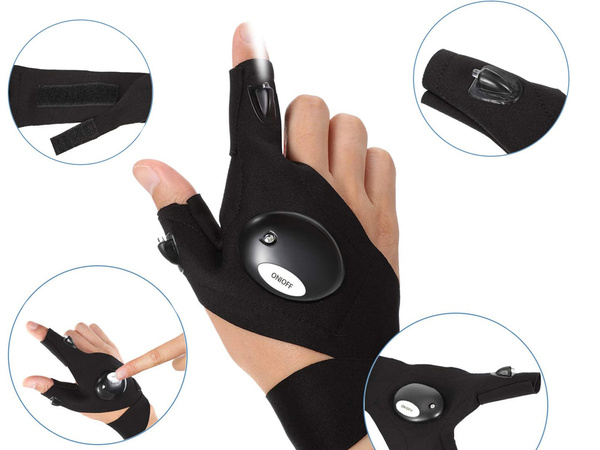 Led licht handschuhe set rechts und links - werkstattset