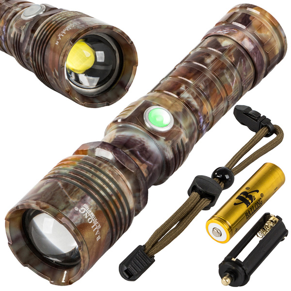 Bailong zoom cree led xhp160 usb linterna táctica