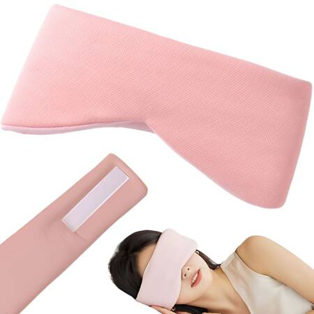 Blindfold sleeping mask comfortable sleep travel 2 sides warm cold