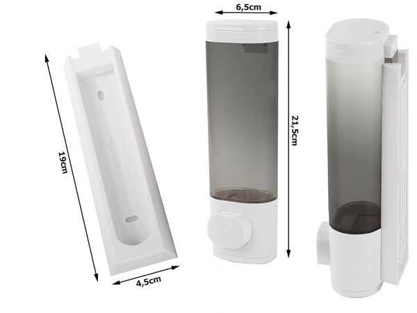 Dispensador de jabón gel líquido champú dispensador de pared 300ml colgante