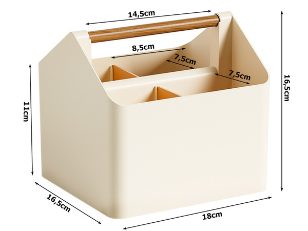 Desk organiser tray for small items for the bathroom for cosmetics