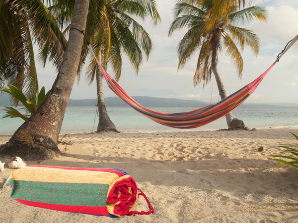 Garden hammock double xxl tourist striped cover 200 x 150 large