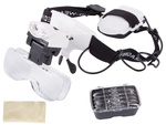 Lupa okulary zegarmistrzowskie naprawa 2 led 6x