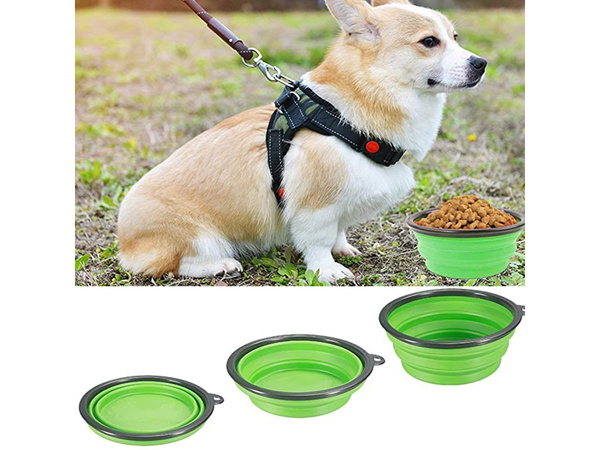 Écuelle en silicone pour chiens pliable carabinieri 400ml