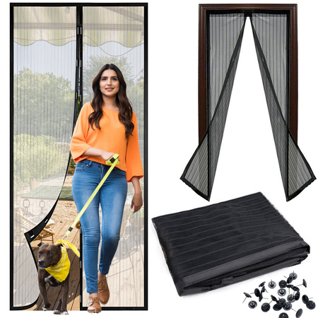 Magnetinis tinklelis nuo uodų balkono durims, stiprus tinklelis 100x210