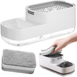 Dozator pentru lichid de spălat vase pentru chiuvetă de bucătărie dozator burete