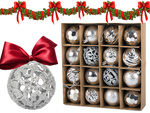 Bombe choinka za choinko 6cm set 16 kosov bomb decoration holy holiday designs
