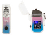 Electric arc plasma lighter with led light cob usb waterproof