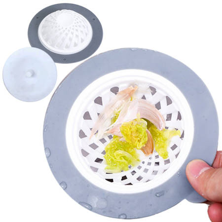 Silicone strainer strainer sink drain plug