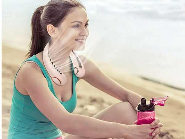 Ventiliatorius kaklo ventiliatorius nešiojamas oro kondicionierius belaidis įkraunamas akumuliatorius