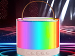 Karaoke set 2x wireless microphone portable bluetooth speaker rgb