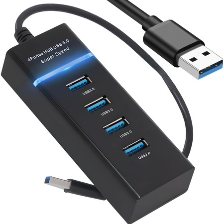 Rozbočovač usb 3.0 rozdeľovač portov 4 portový rozdeľovač adaptér adaptér