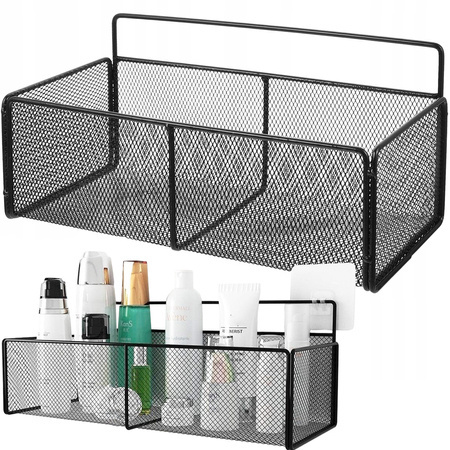 Cesta colgante organizador metálico estante colgante cocina negro