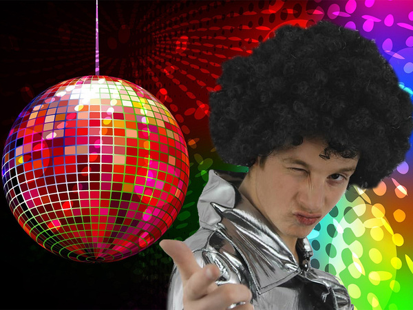 Parochňa čierne vlasy kučeravé afro karneval party