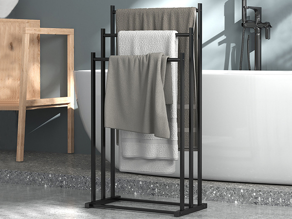 Porte-serviettes de salle de bain loft porte-serviettes en métal pour salle de bain séchoir