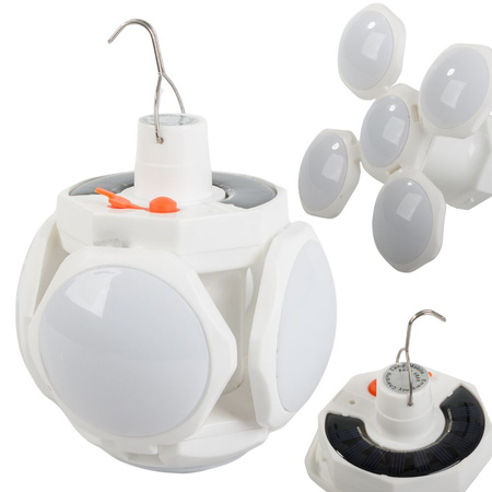 Lampă solară pliabilă cu led pentru grădină, cort turistic