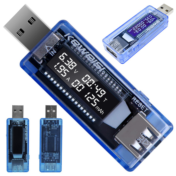 Voltmeeter usb ampermeetri pinge tester