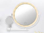 Miroir de maquillage led miroir grossissant rotatif avec support mural 360
