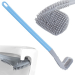 Escobilla de silicona gancho higiénico para inodoro