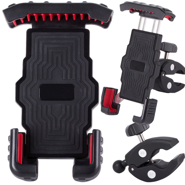Anti-shock bicycle handlebar phone holder