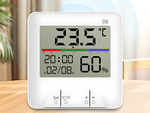 Teplomer meteorologická stanica vnútorný vlhkomer hodiny batérie lcd