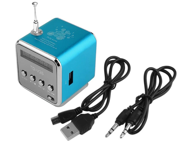 Brezžični zvočnik prenosni mini radio fm vodil bluetooth mobilni microsd