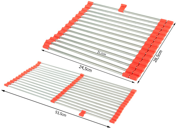 Roll-up oven sink drainer