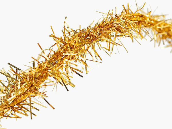 Chandelle de noël chaîne dorée de 2 m