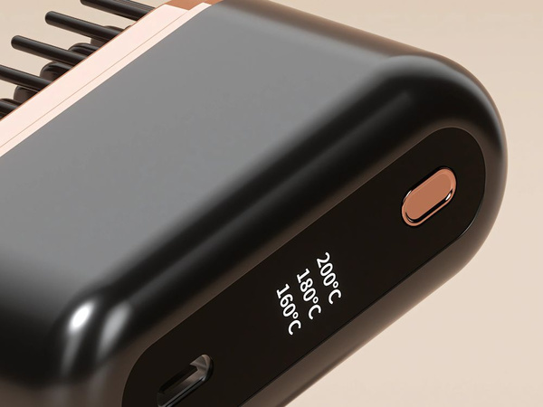 Krtača za ravnanje las usb za ravnanje las nadzor temperature