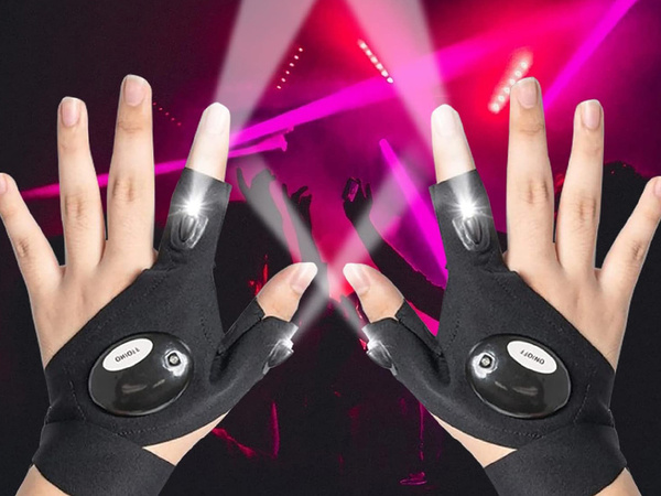 Ensemble de gants à lumière led droite et gauche - ensemble d'atelier